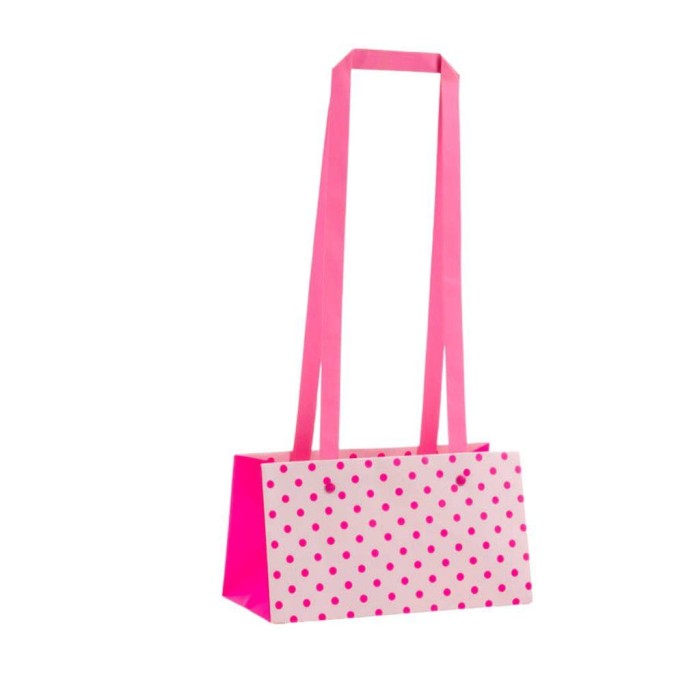 BORSA RETTANG CARTA S10 21X10,5 H11 FUXIA POIS